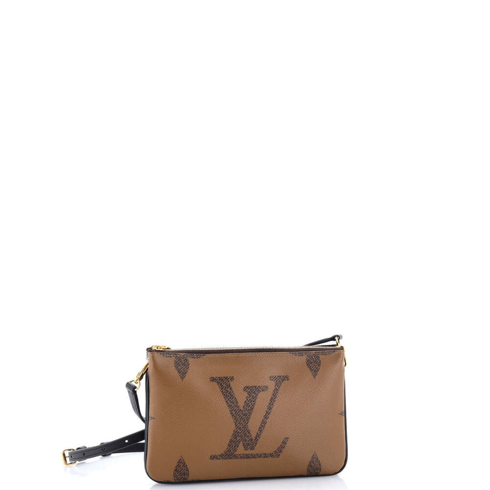Louis Vuitton Double Zip Pochette Reverse Monogram Giant - Picture 2 of 6